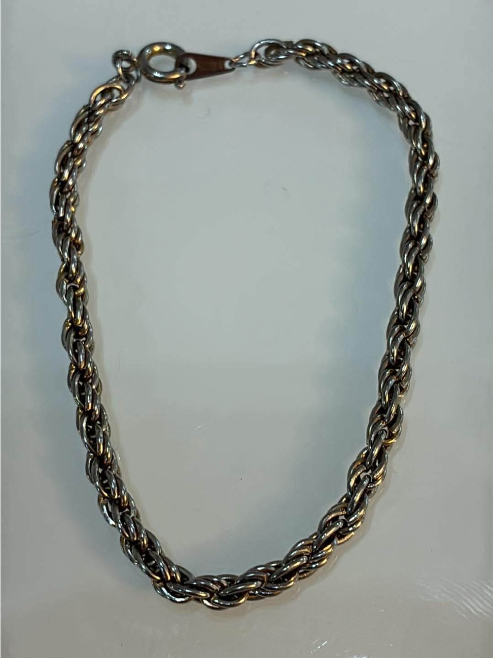 Korea Silver Tone Rope Chain Bracelet - Women Jewelry